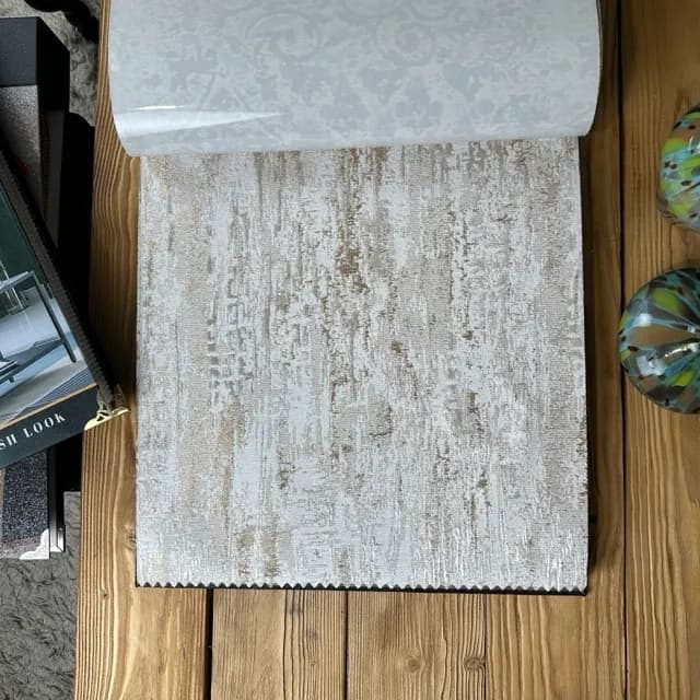 پرده شانل طرح پتینه اتوبانی-رنگ طلایی — تصویر ۲