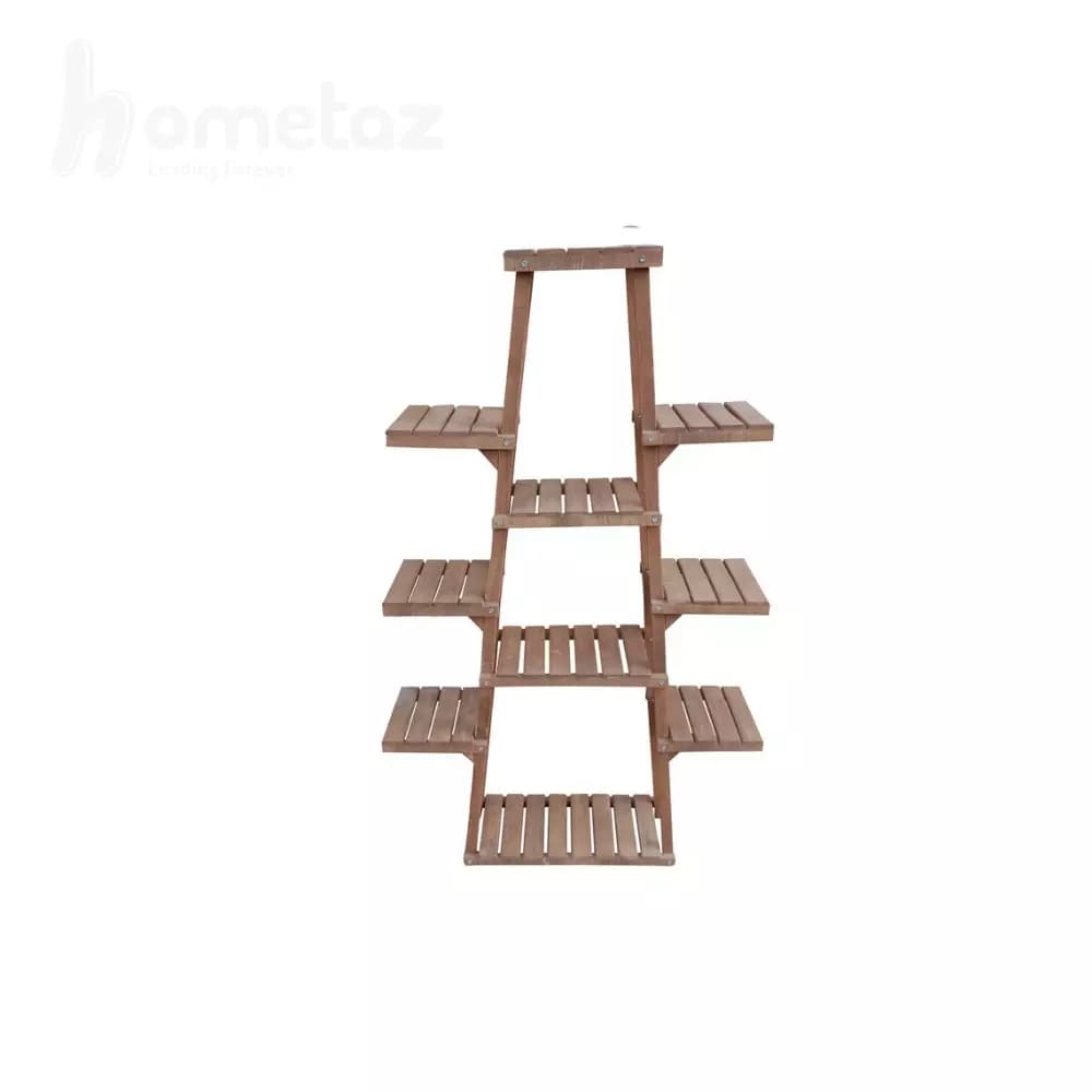 پایه گلدان چوبی 10 طبقه مدل ht2230 — تصویر ۳