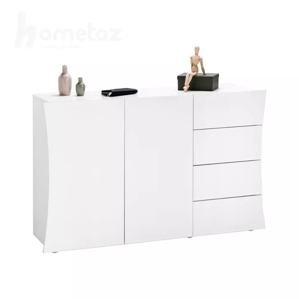 میز کنسول با ورق هایگلاس مدرن مدل ht2168