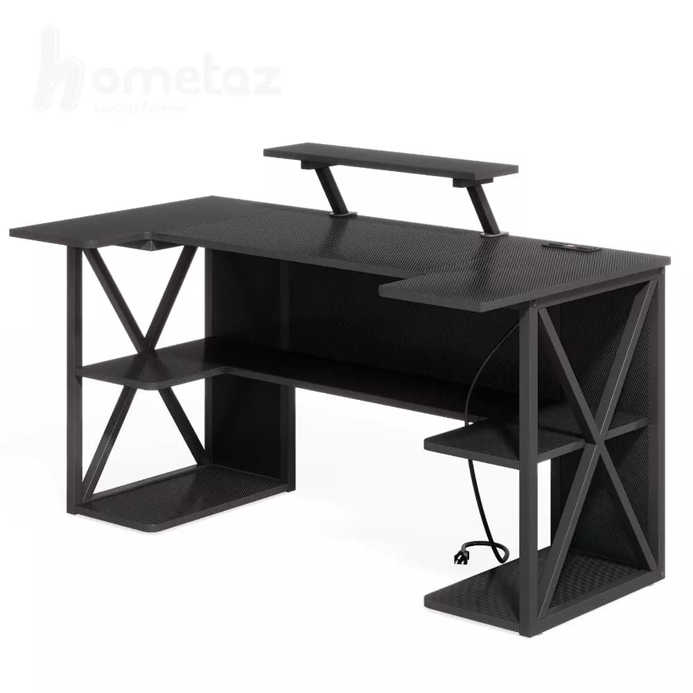 میز گیمینگ کامپیوتر حرفه ای با صفحه mdf مدل ht2102 — تصویر ۴