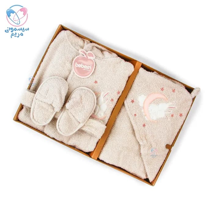 ست حوله سه تیکه ببسی خرگوش ماه سوار Bebessi 4226 — تصویر ۴