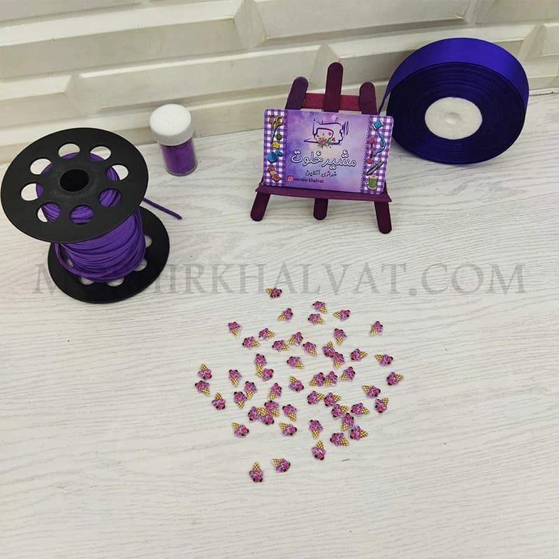 پیکسل شیشه ای مدل بستنی قیفی بسته 10 عددی — تصویر ۳