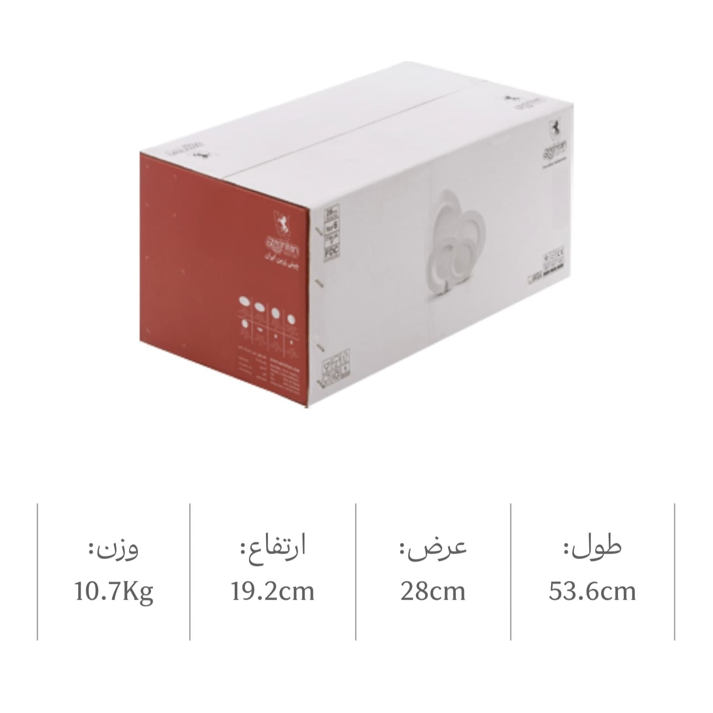 سرویس چینی زرین ۲۸ پارچه غذاخوری ایتالیا اف بیدگل — تصویر ۷