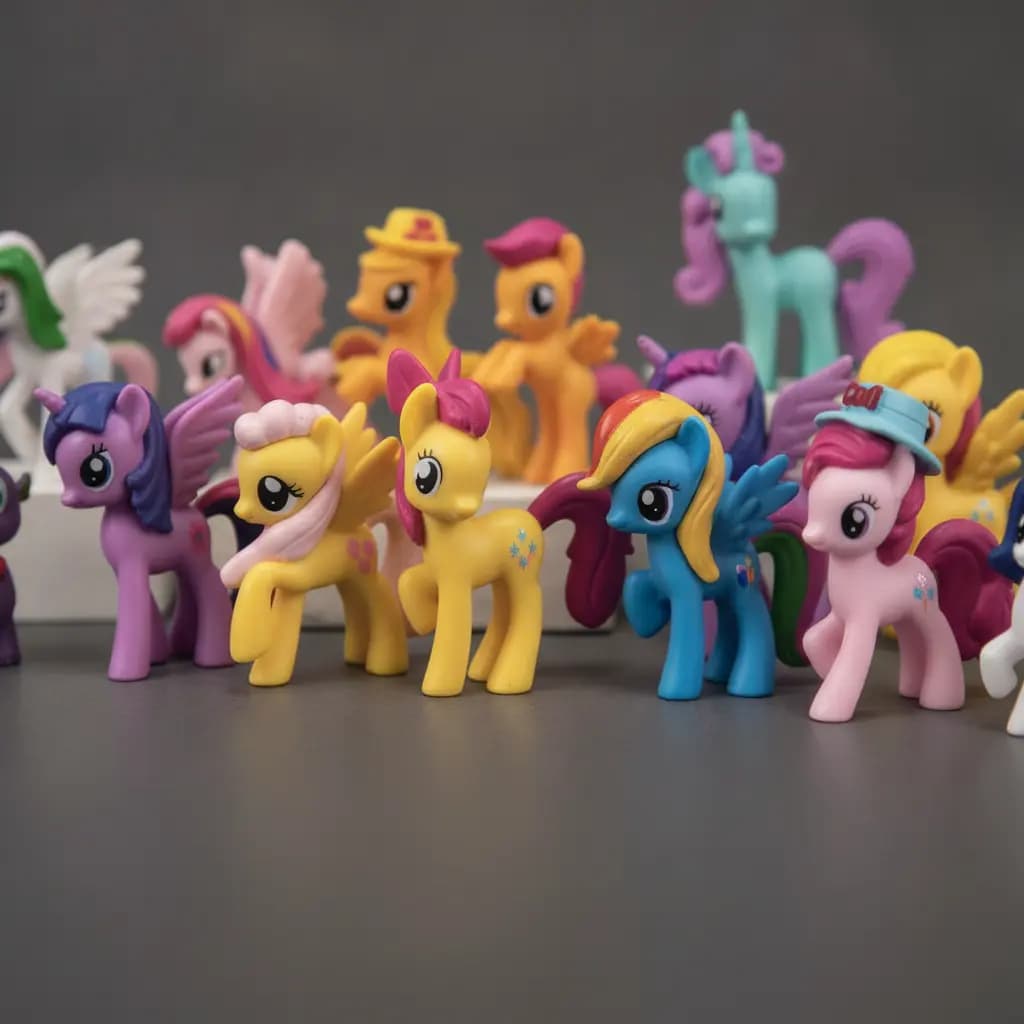 ست ۱۲ عددی فیگور پونی کوچولو (My Little Pony) مجموعه کامل Mane 12 مای لیتل پونی — تصویر ۴