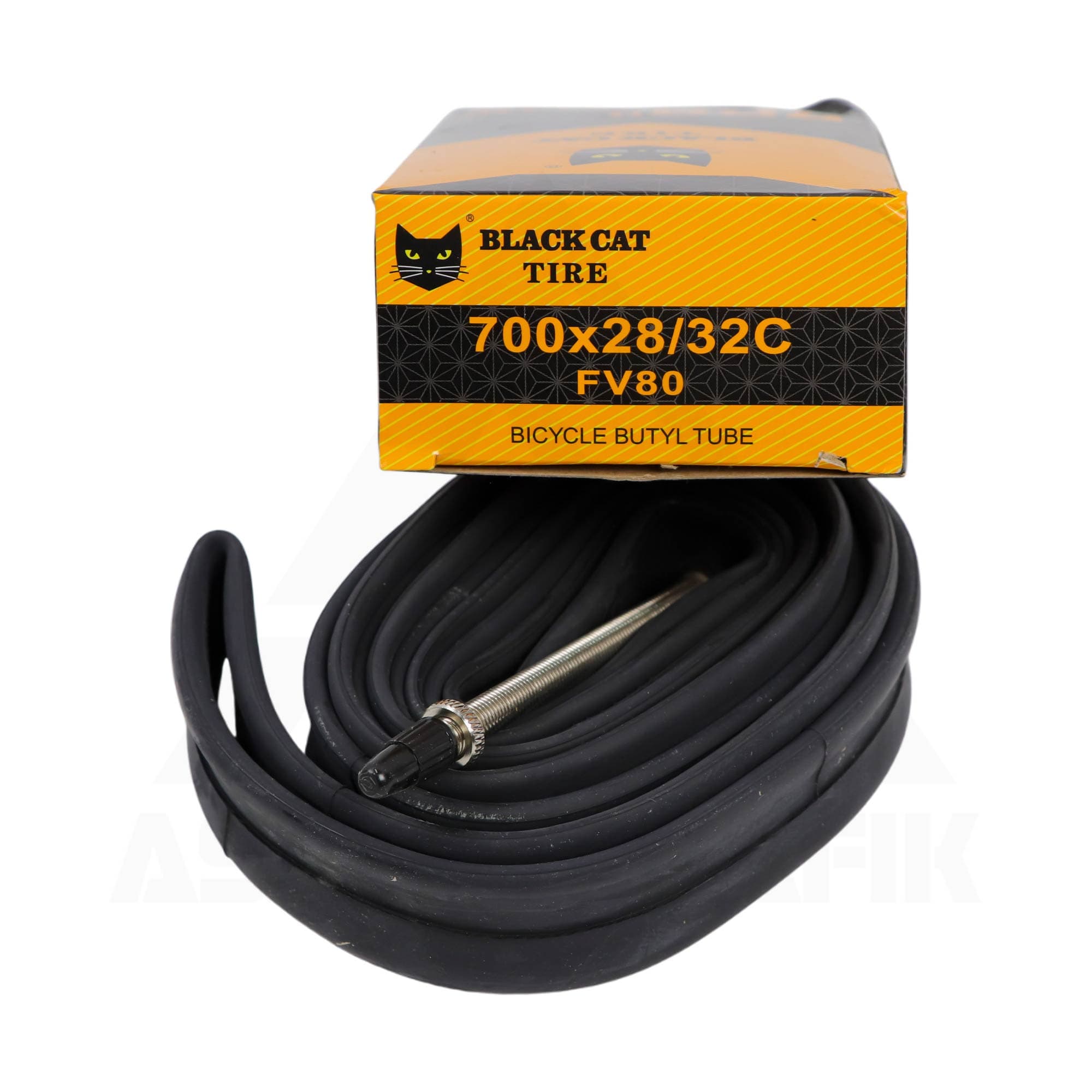 تیوپ دوچرخه بلک کت Black Cat 700×28/32C FV 80MM — تصویر ۳