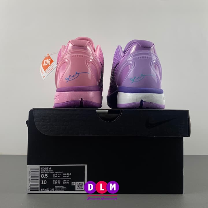 کفش بسکتبال نایکی کوبی 6 مدل nike kobe 6 Cotton Candy ( تا به تا ) — تصویر ۸