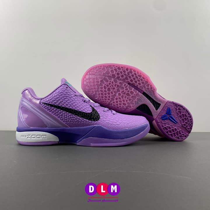 کفش بسکتبال نایکی کوبی 6 مدل nike kobe 6 Cotton Candy ( تا به تا ) — تصویر ۴