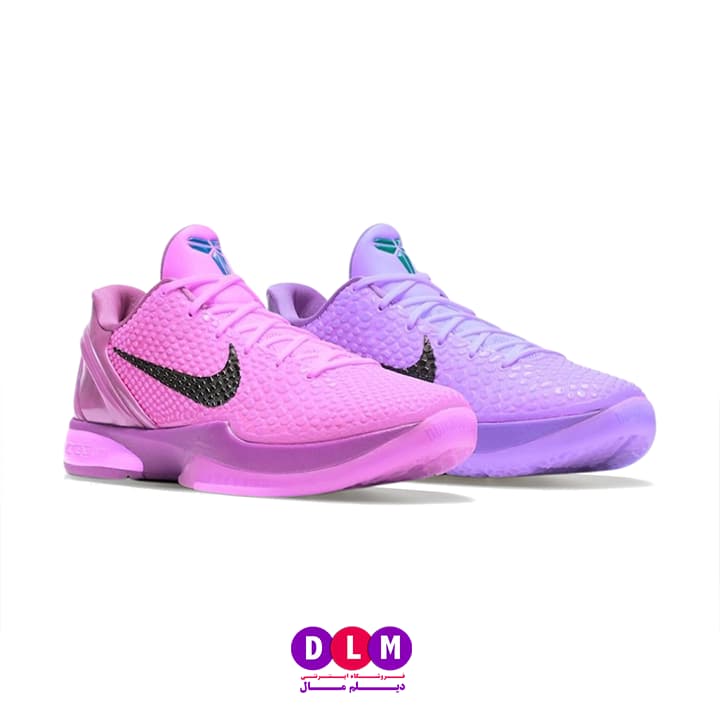 کفش بسکتبال نایکی کوبی 6 مدل nike kobe 6 Cotton Candy ( تا به تا )