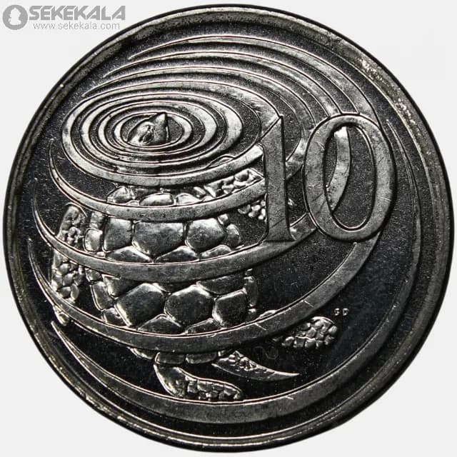 سکه 10 سنت کمیاب جزایر کایمن 1992 (ملکه الیزابت)