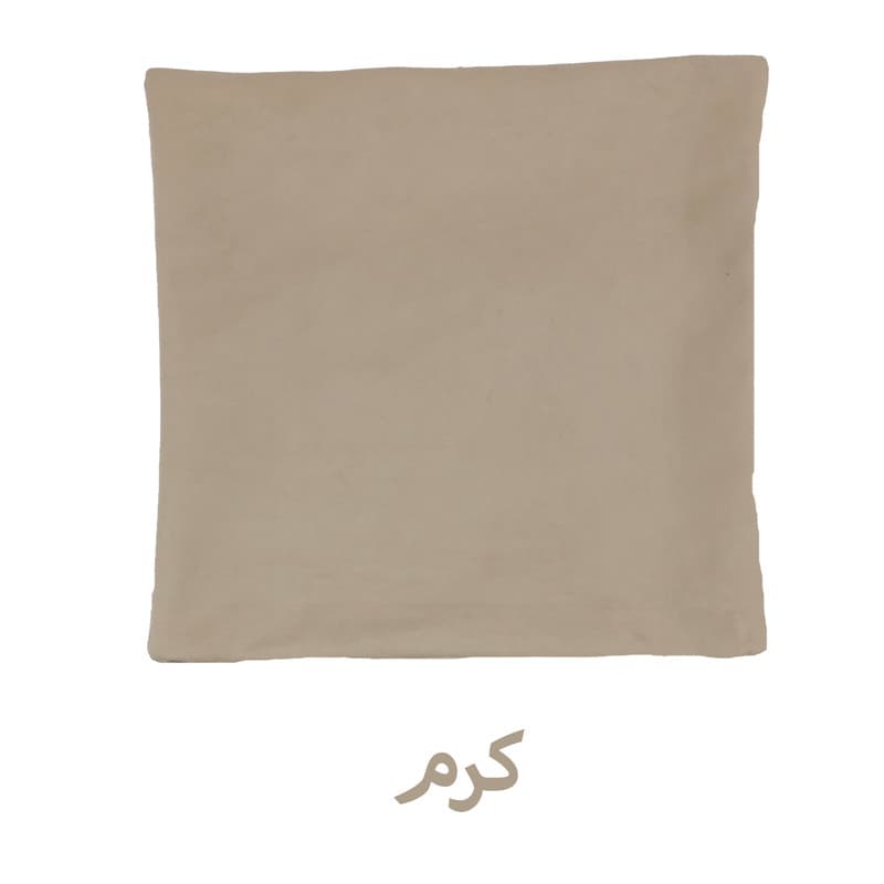کاور کوسن مخمل طرح ساده سایز 40 کد 15672 — تصویر ۲