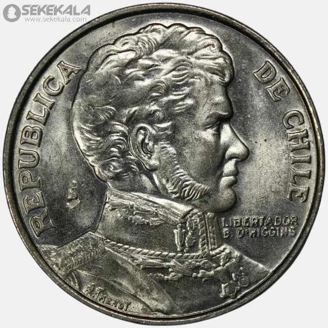 سکه 1 پزو کمیاب شیلی 1976 (UNC)