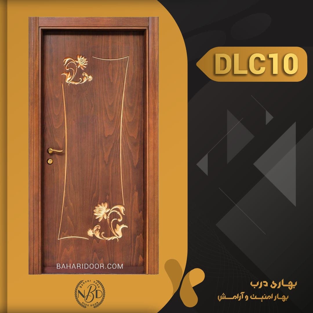 درب داخلی پلی استر CNC کد DLC10