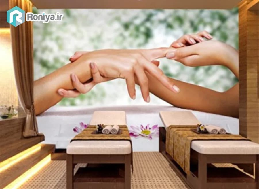پوستر دیواری سه بعدی طرح ماساژ