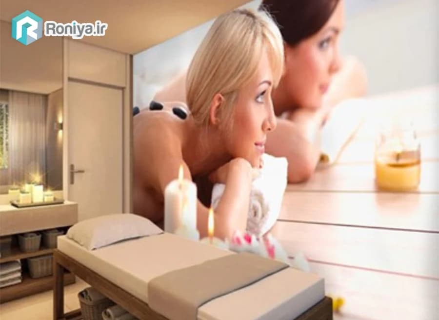 پوستر دیواری سه بعدی آرامش بخش سالن ماساژ