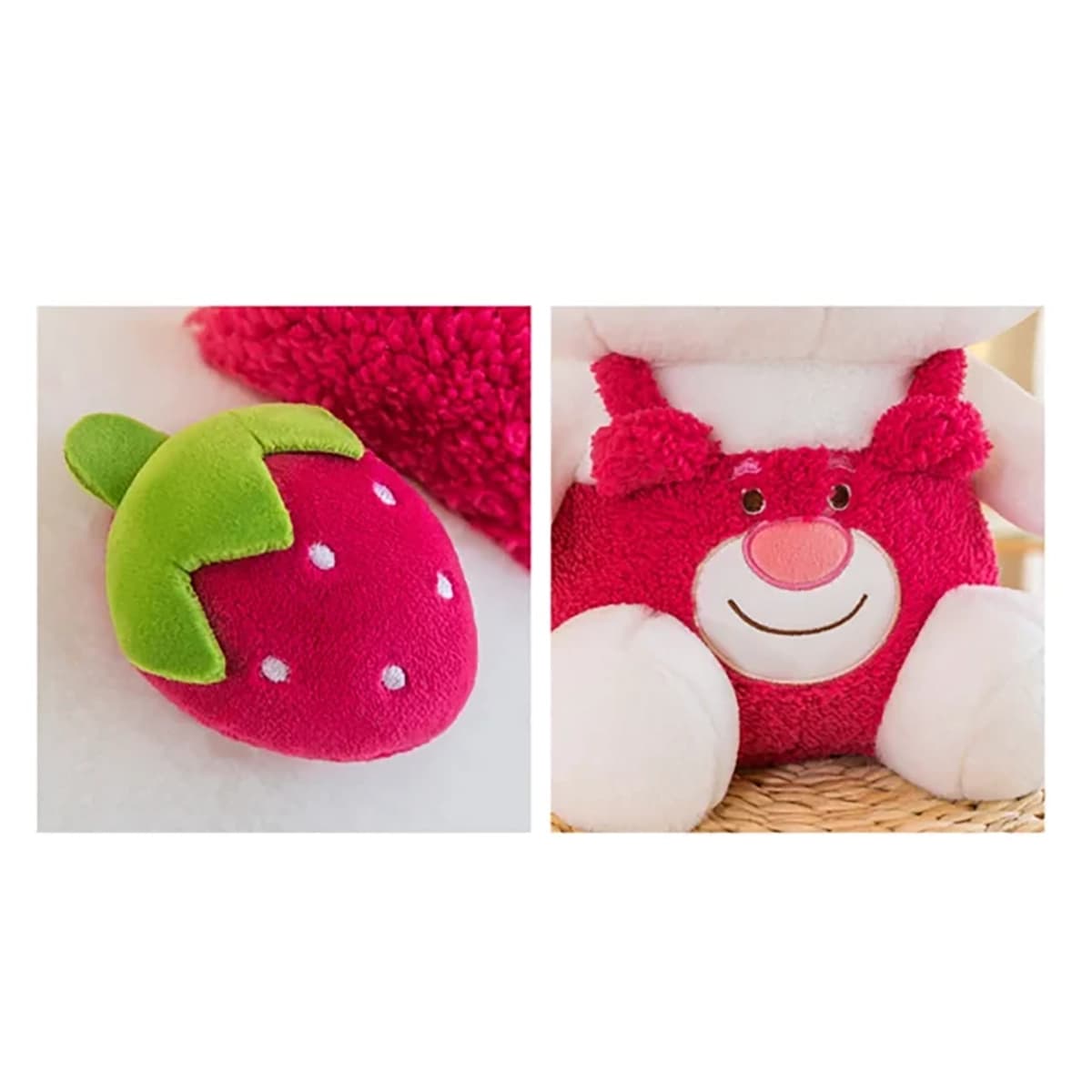 عروسک پولیشی Kawaii گوش بلند توت فرنگی — تصویر ۷