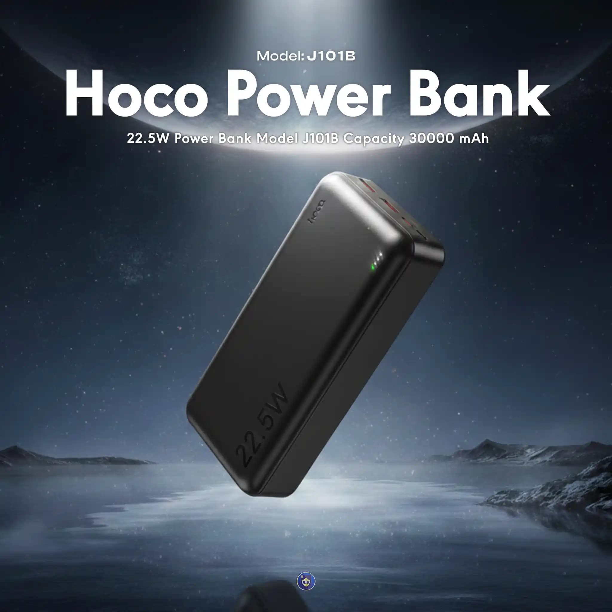 پاوربانک هوکو 22.5W مدل J101B ظرفیت 30000 میلی آمپر ساعت — تصویر ۳