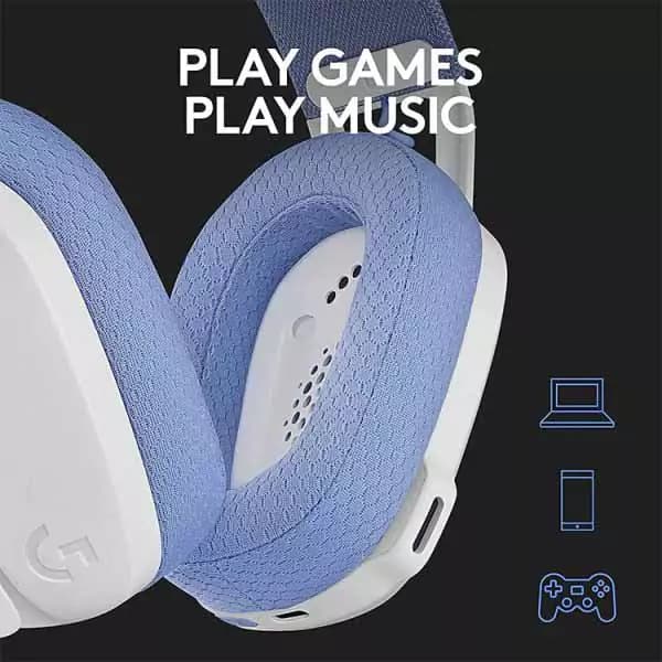 هدست گیمینگ بی سیم لاجیتک Headset Logitech G435 Wireless White — تصویر ۶