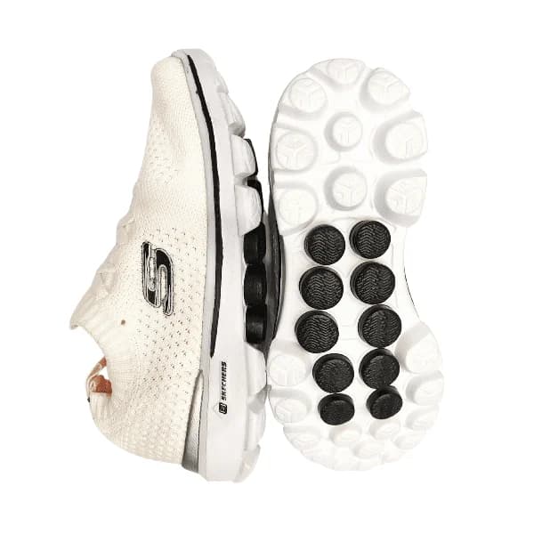 کفش کتونی زنانه اسکیچرز جورابی Skechers رنگ سفید کد 570 — تصویر ۲