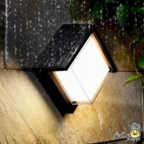 چراغ دیواری دکوراتیو مربع — تصویر ۴