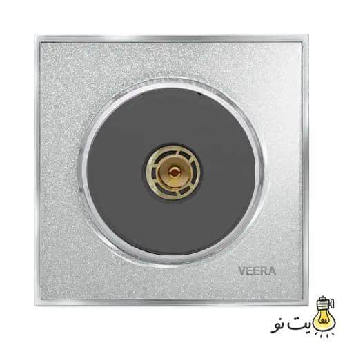 کلید و پریز ویرا مدل آلفا نوک مدادی اکلیلی (گلس) — تصویر ۷