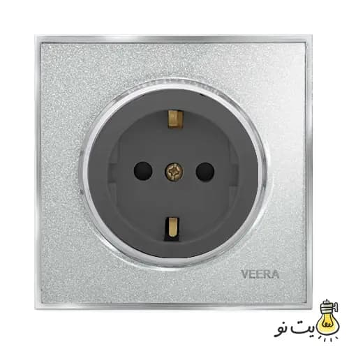 کلید و پریز ویرا مدل آلفا نوک مدادی اکلیلی (گلس) — تصویر ۵