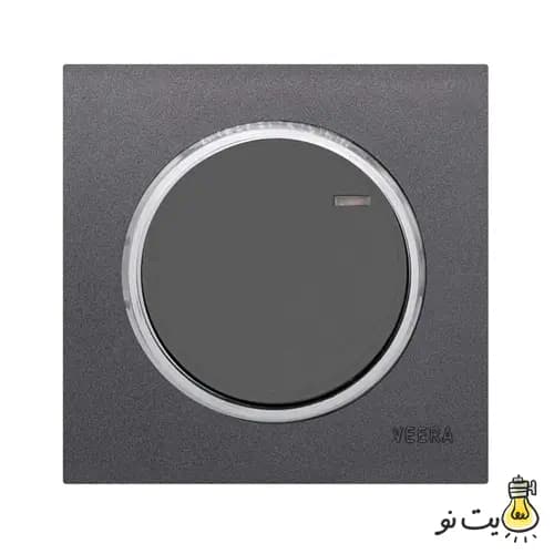 کلید و پریز ویرا مدل آلفا اسپرت نوک مدادی استیل (مات)