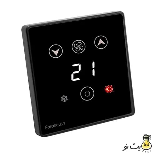 کلید و پریز لمسی فراهوش مشکی — تصویر ۶