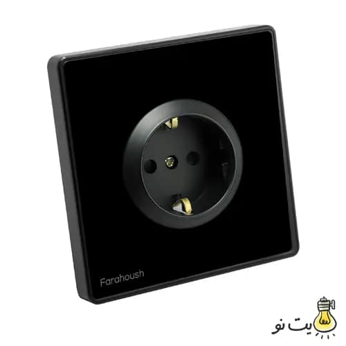 کلید و پریز لمسی فراهوش مشکی — تصویر ۷