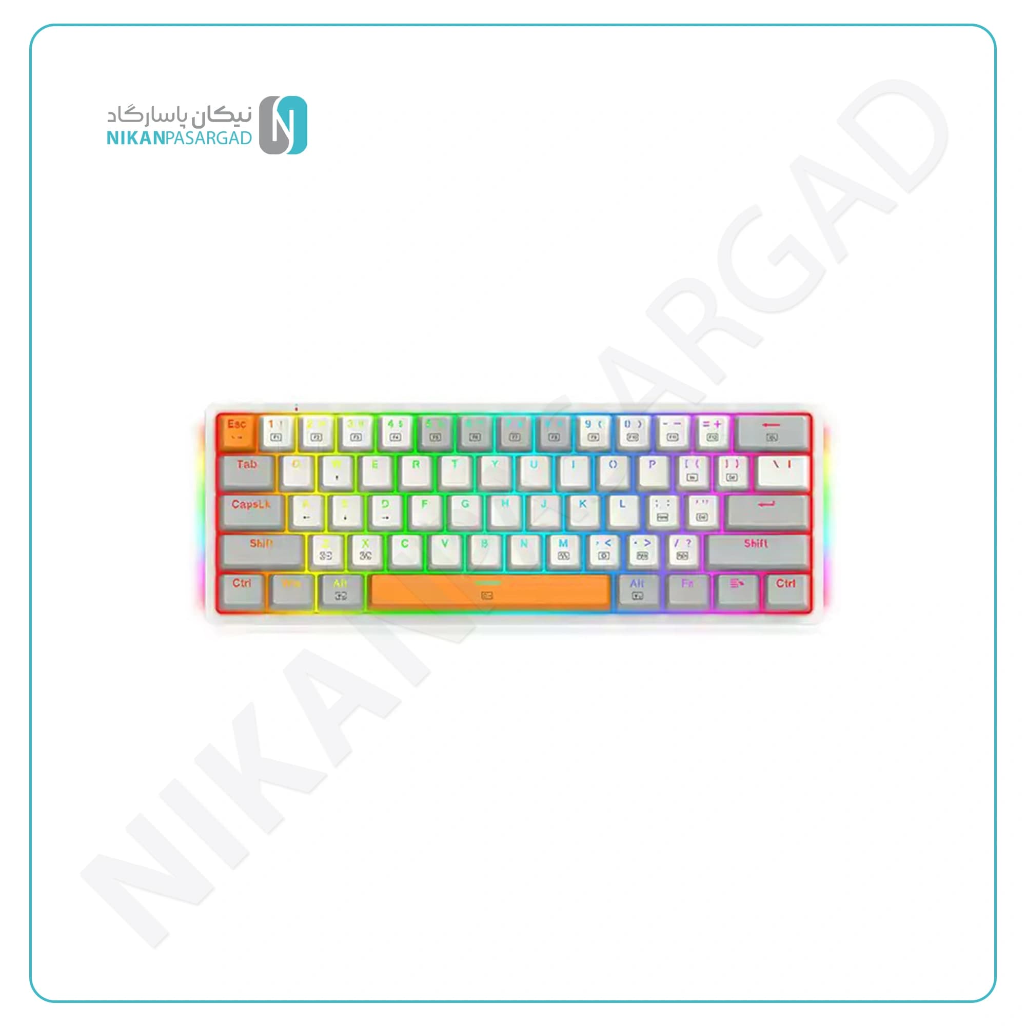 کیبورد گیمینگ مکانیکی ردراگون مدل Redragon Akali K642 WGO — تصویر ۷