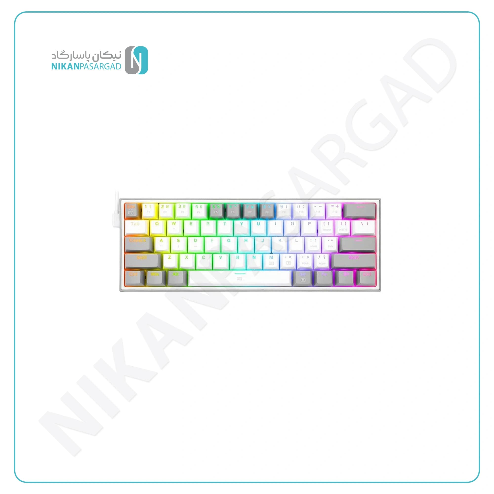 کیبورد مکانیکال گیمینگ ردراگون K617 FIZZ RGB Grey-White — تصویر ۸