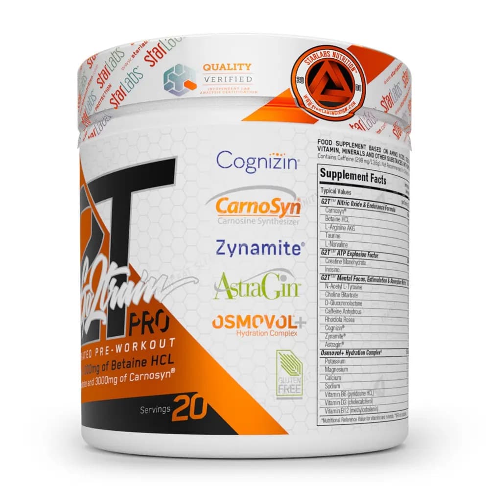 پودر پمپ ۲۸۰ گرمی گوتوترین پرو استارلبز | Go2train Pro 280g Powder — تصویر ۳