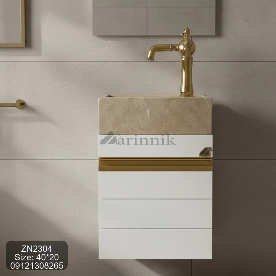 روشویی کابیتی سایز کوچک زرین نیک کد ZN2304