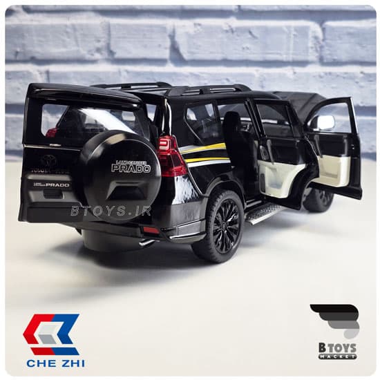 ماکت تویوتا پرادو مشکی چِژی(Toyota Prado Chezhi) مقیاس:1/18 — تصویر ۲