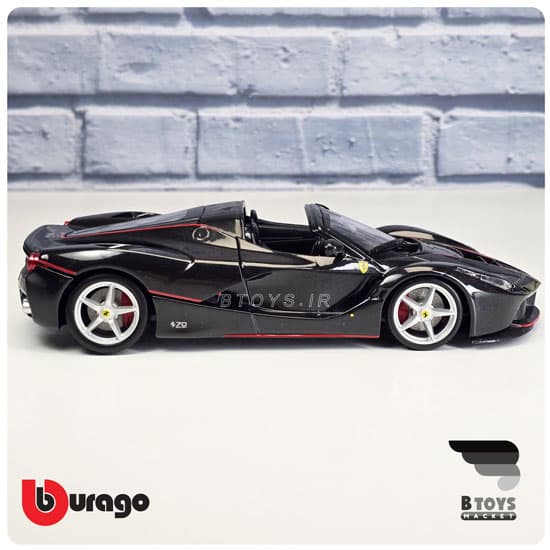 ماکت فراری لافراری آپرتا مشکی بوراگو(Ferrari Laferrari aperta Burago) — تصویر ۷