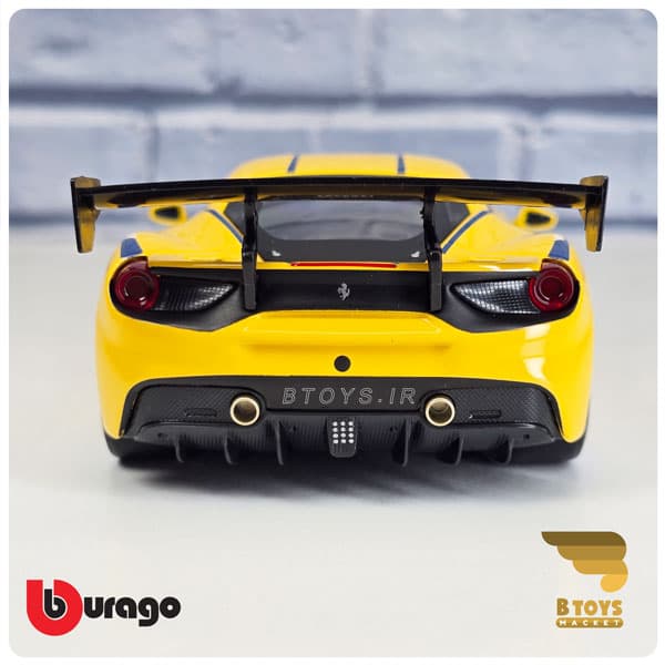 ماکت فراری 488 چلنج زرد بوراگو(Ferrari 488 Challenge 2017 Burago) — تصویر ۵