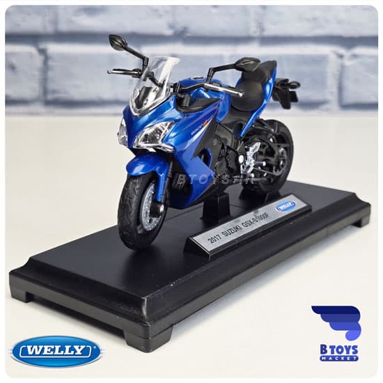 ماکت موتور سوزوکی جی اس ایکس 1000 آبی ویلی(SUZUKI GSX S1000F 2017 Welly)