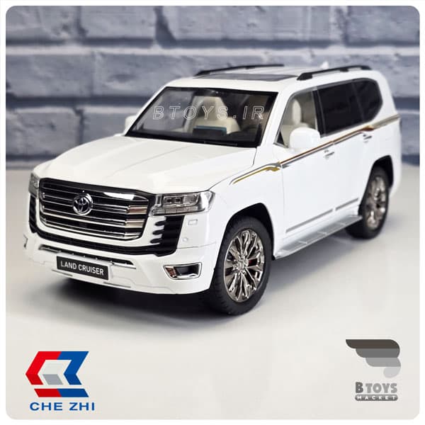 ماکت تویوتا لندکروز اتاق 300 سفید چِژی(Toyota Land Cruiser LC300 Chezhi)مقیاس:1/18