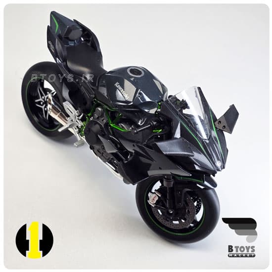 ماکت موتور کاوازاکی نینجا اچ 2 آر (Kawasaki Ninja H2R)مقیاس:1/9 — تصویر ۵