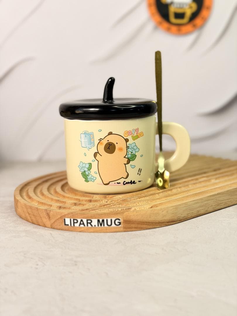 ماگ طرح کاپی بارا بلوطی کد 7538 — تصویر ۶