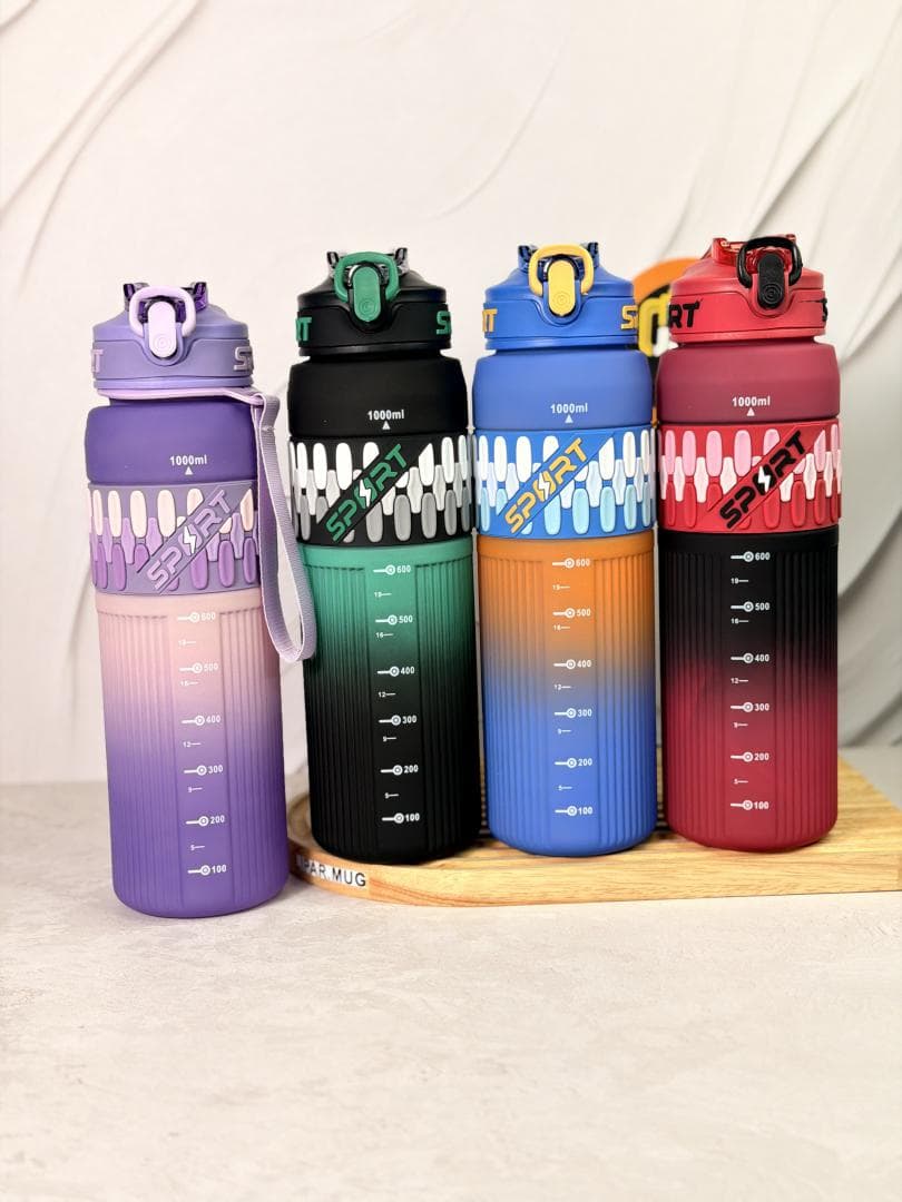 قمقمه باشگاهی شیار دار SPORT حجم ۱۰۰۰ میلی لیتر کد 7536 — تصویر ۲