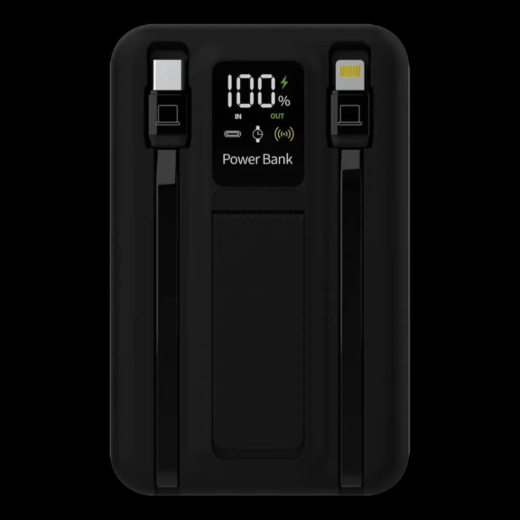 پاوربانک مگ سیف 10000 هزار پرودو مدل Porodo 10000mAh Magsafe Power Bank Built-In Lightning And Type-C — تصویر ۲