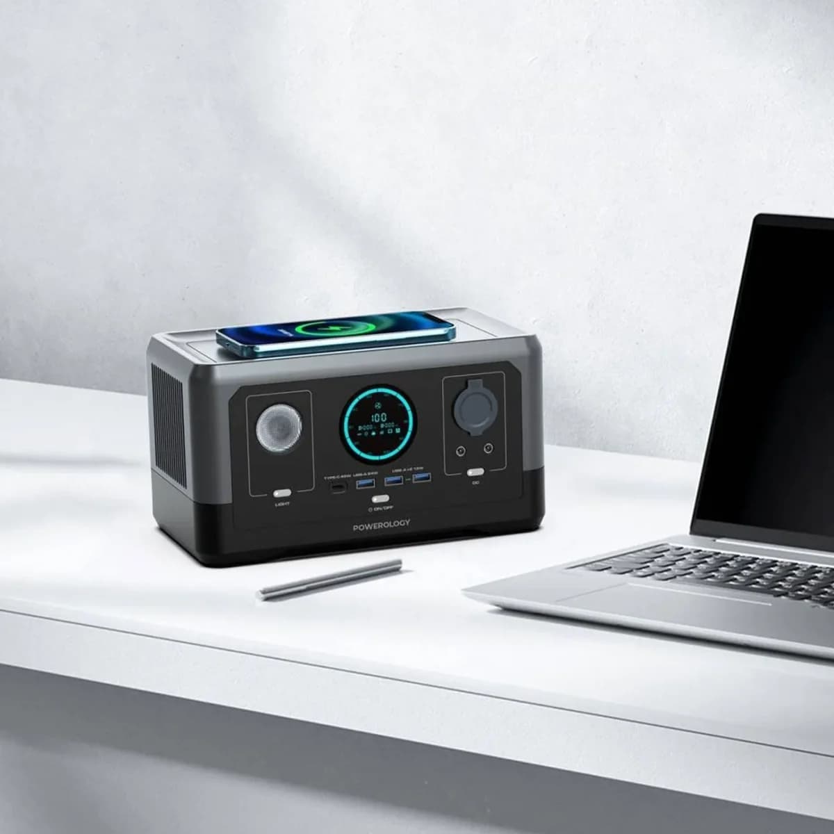 پاوربانک ۷۶۸۰۰ پاورولوژی Powerology Portable Generator PPBCHA40 توان ۳۰۰ وات — تصویر ۲