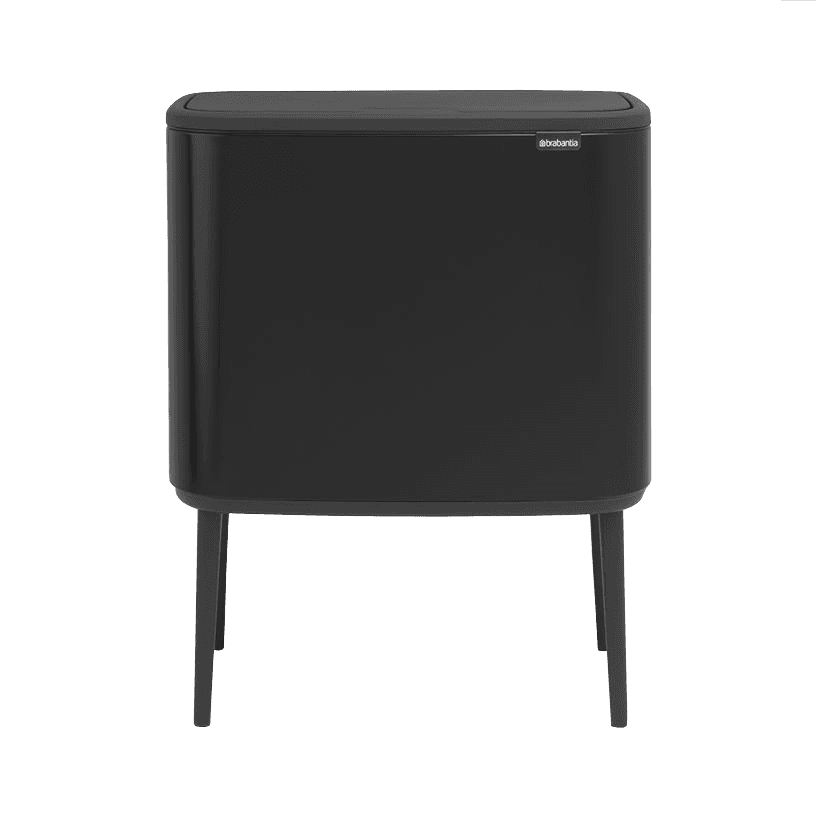 سطل زباله 11+23 لیتر مشکی چهارپایه برابانتیا brabantia