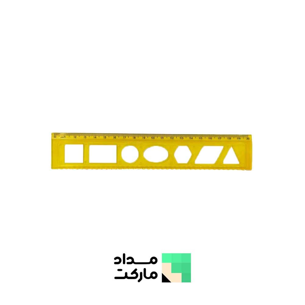 خط کش ژله ای شابلون دار ۲۰ سانت — تصویر ۴