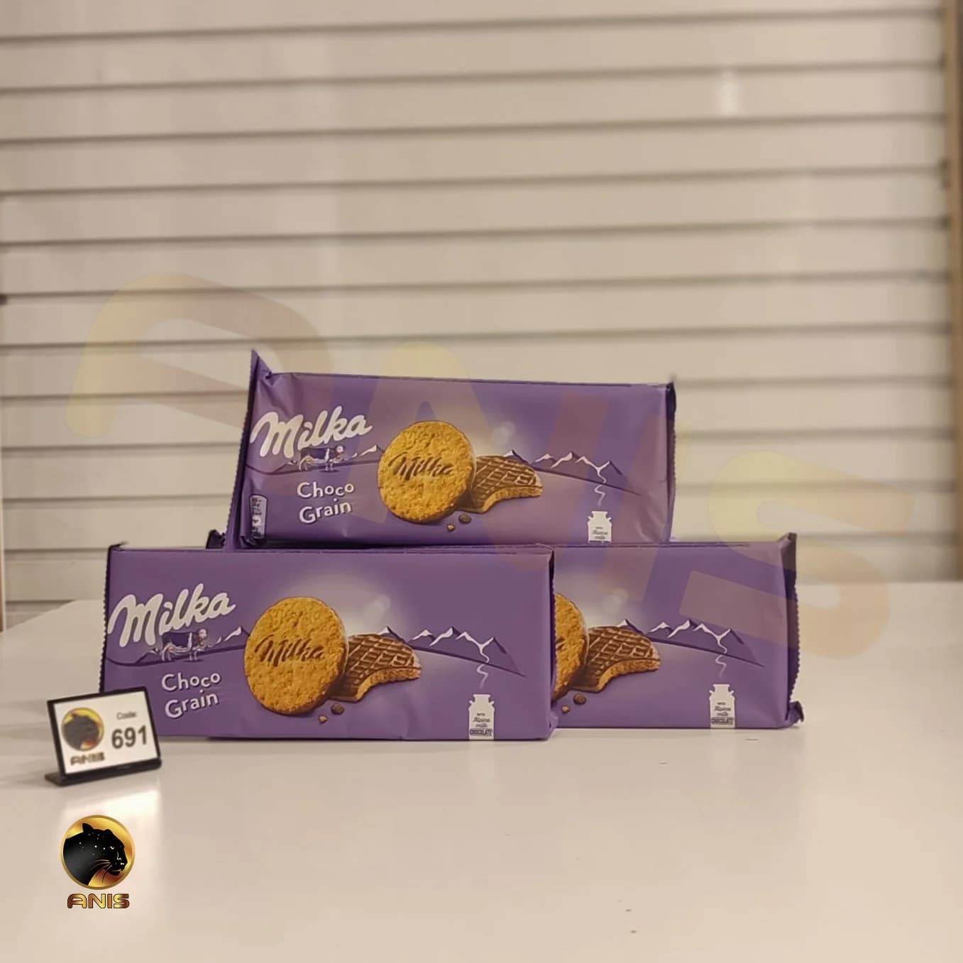 بیسکویت غلات با روکش شکلاتی choco grain میلکا سوئیسی 126 گرم — تصویر ۲