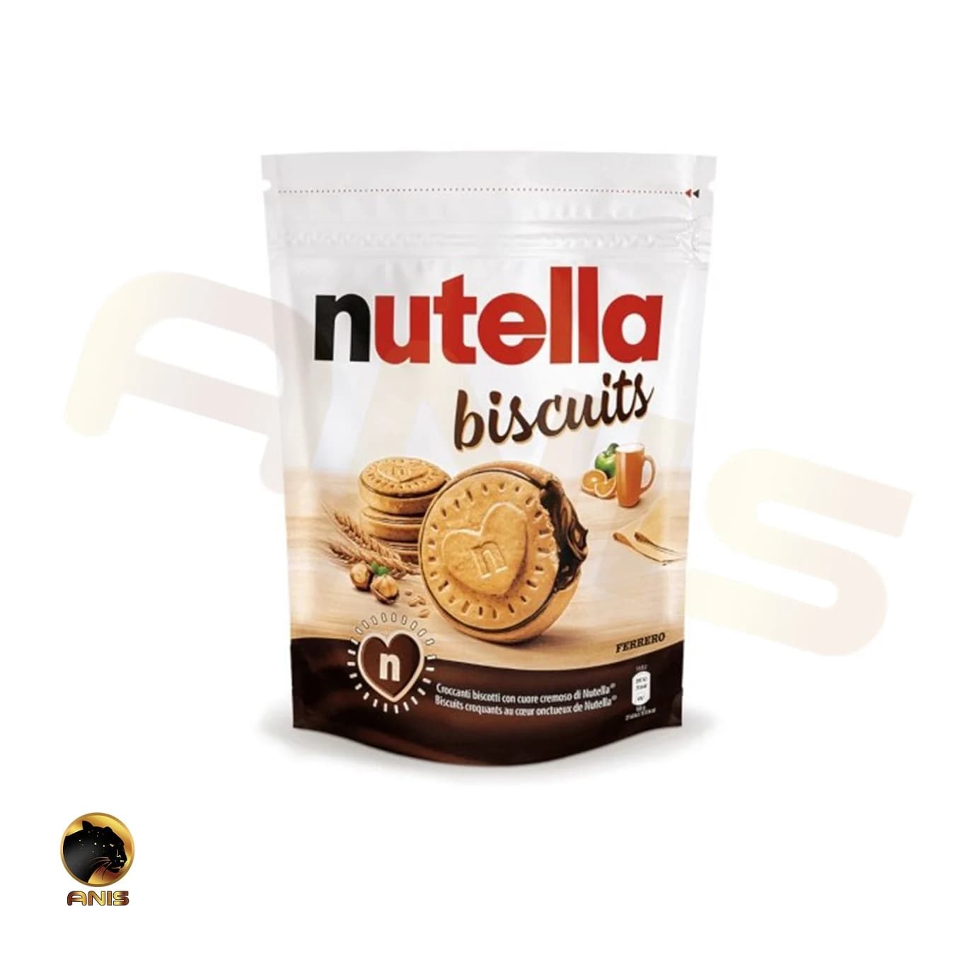 بیسکویت نوتلا nutella ایتالیایی حجم 193 گرم