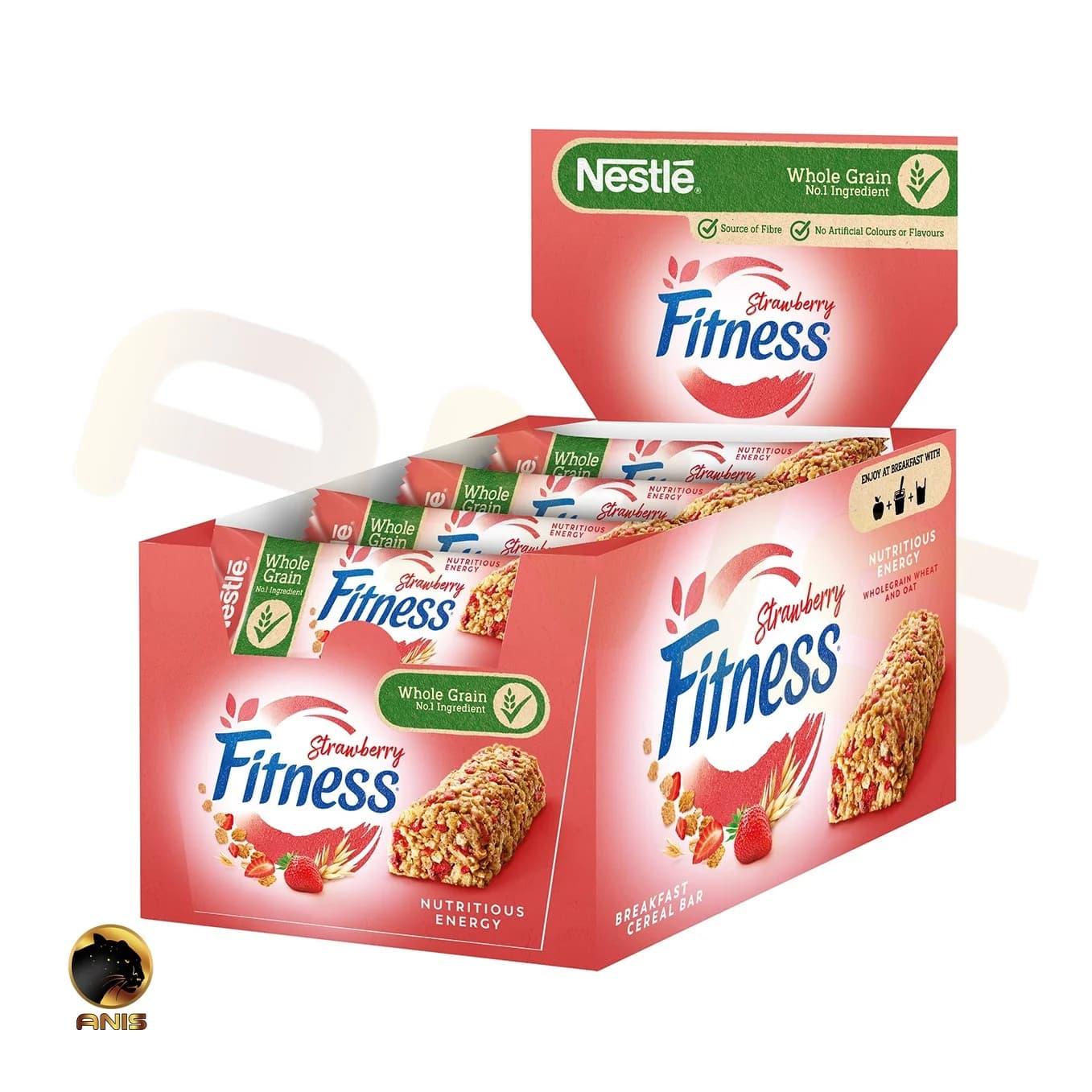 پروتئین بار رژیمی توت فرنگی fitness نستله حجم 23.5 گرم — تصویر ۳