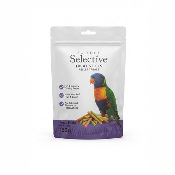 پلت تشویقی طوطی سلکتیو (Science Selective Treat Sticks for Parrots) 150 گرم