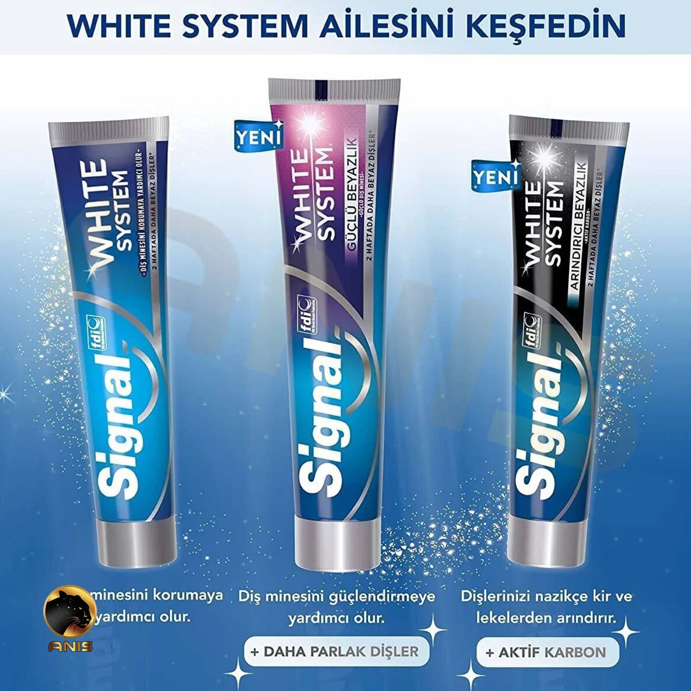 خمیر دندان White System Guclu سیگنال سفید کننده 75 میل — تصویر ۷
