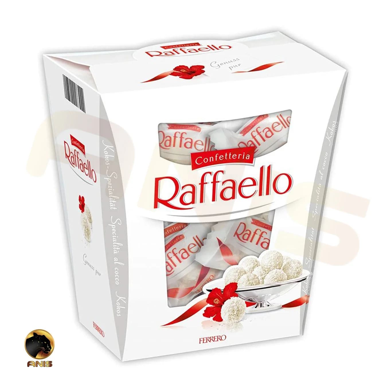 رافائلو شکلات اروپایی raffaello با مغز بادام و رویه نارگیل 230 گرم — تصویر ۲
